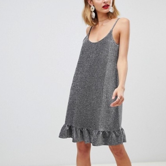asos glitter dress